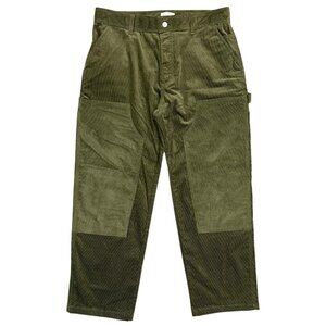 Aime Leon Dore Carpenter Micro Corduroy Carpenter Pants Olive Green Size L 36